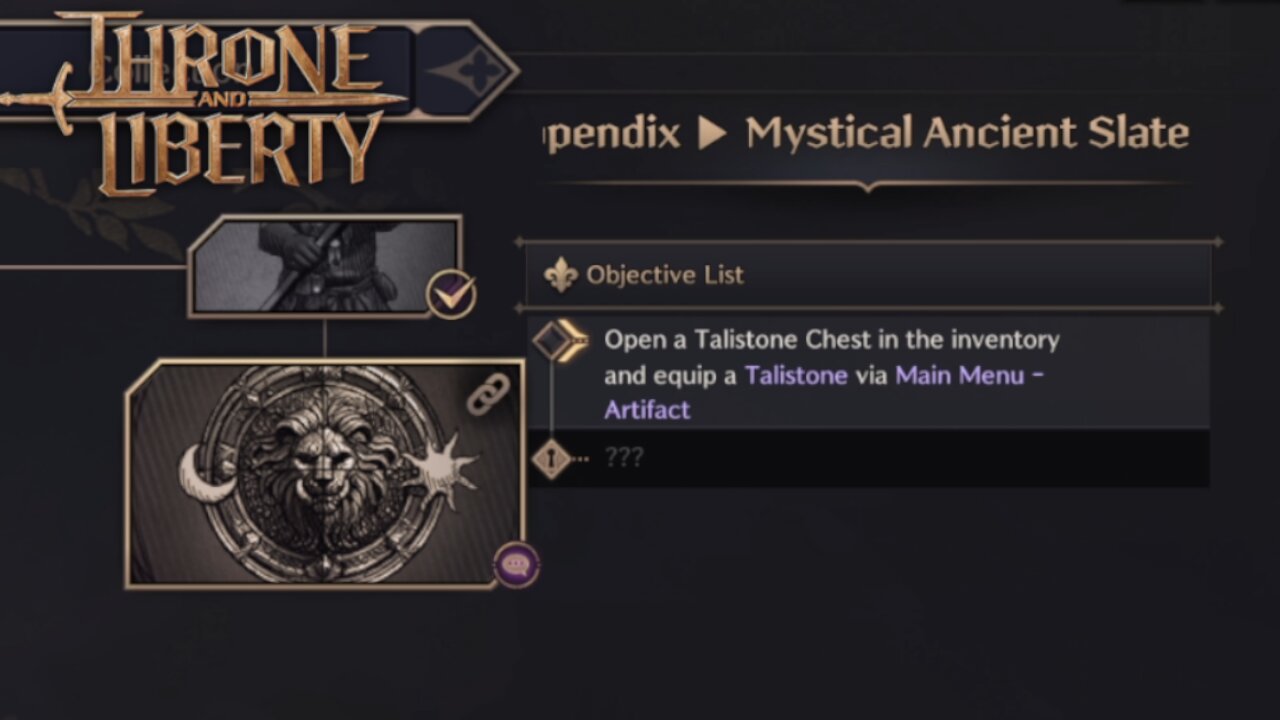 Mystical Ancient Slate (Talandre Appendix) - Throne and Liberty