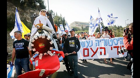 Protesters March Toward Jerusalem, Joining Crowds Near the Knesset, Against Netanyahu’s Plan