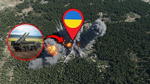 Russian Iskander Missile Obliterates Ukrainian Frontline Positions
