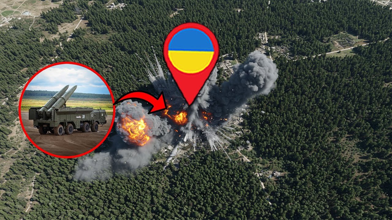 Russian Iskander Missile Obliterates Ukrainian Frontline Positions