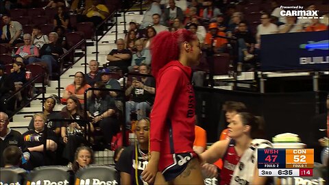 👀 EJECTION, Shakira Austin 2nd tech of game, complaining to ref from BENCH | WNBA women's basketball