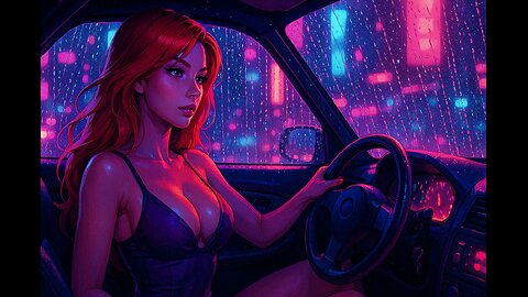 Rainy Night Car Ride – Drive & Chill With Her