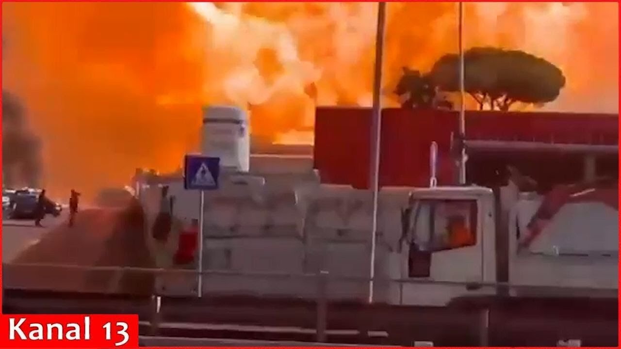 Powerful explosion at gas station in Rome, at least 9 injured