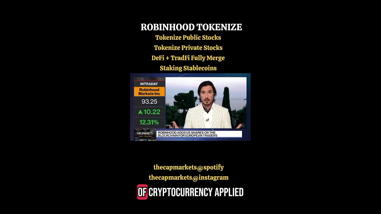 TOKENIZE STOCKS MARKET FOR EU AND US CUSTOMERS