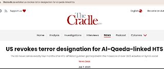 Trump removes Syrian al Qaeda from terrorist designation