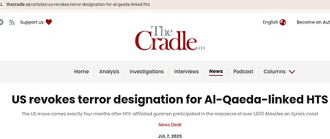 Trump removes Syrian al Qaeda from terrorist designation