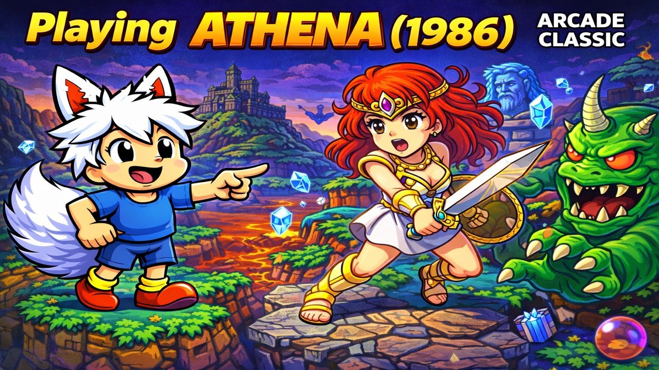 Athena Arcade Game by SNK from 1986