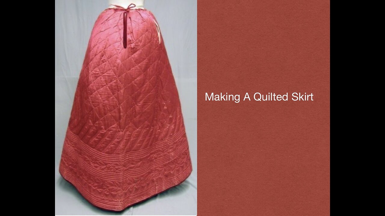 Making A Quilted Skirt