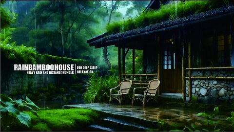 Heavy Rain and Distant Thunder for Deep Sleep & Relaxation