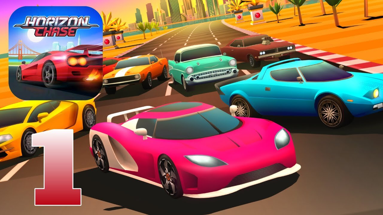 Horizon Chase - Arcade Racing - Gameplay Walkthrough | Part 1 (Android, iOS)