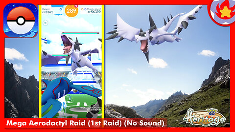 Mega Aerodactyl Raid (1st Raid) (No Sound) | Pokemon GO