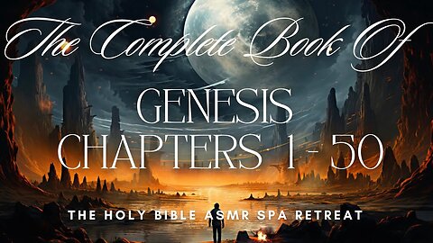 The Complete Book of Genesis - Chapters 1 - 50 - The Holy Bible ASMR Spa Retreat