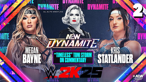 WWE 2K25 AEW Dynamite March 19 2025 - Match 2: The MEGASUS!