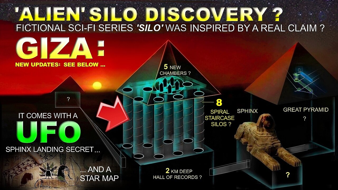 KHAFRE GIZA PYRAMID SCAN DISCOVERY OF 8 UNDERGROUND SILO STRUCTURES - 5 BIG UPDATES – WAYNE HERSCHEL