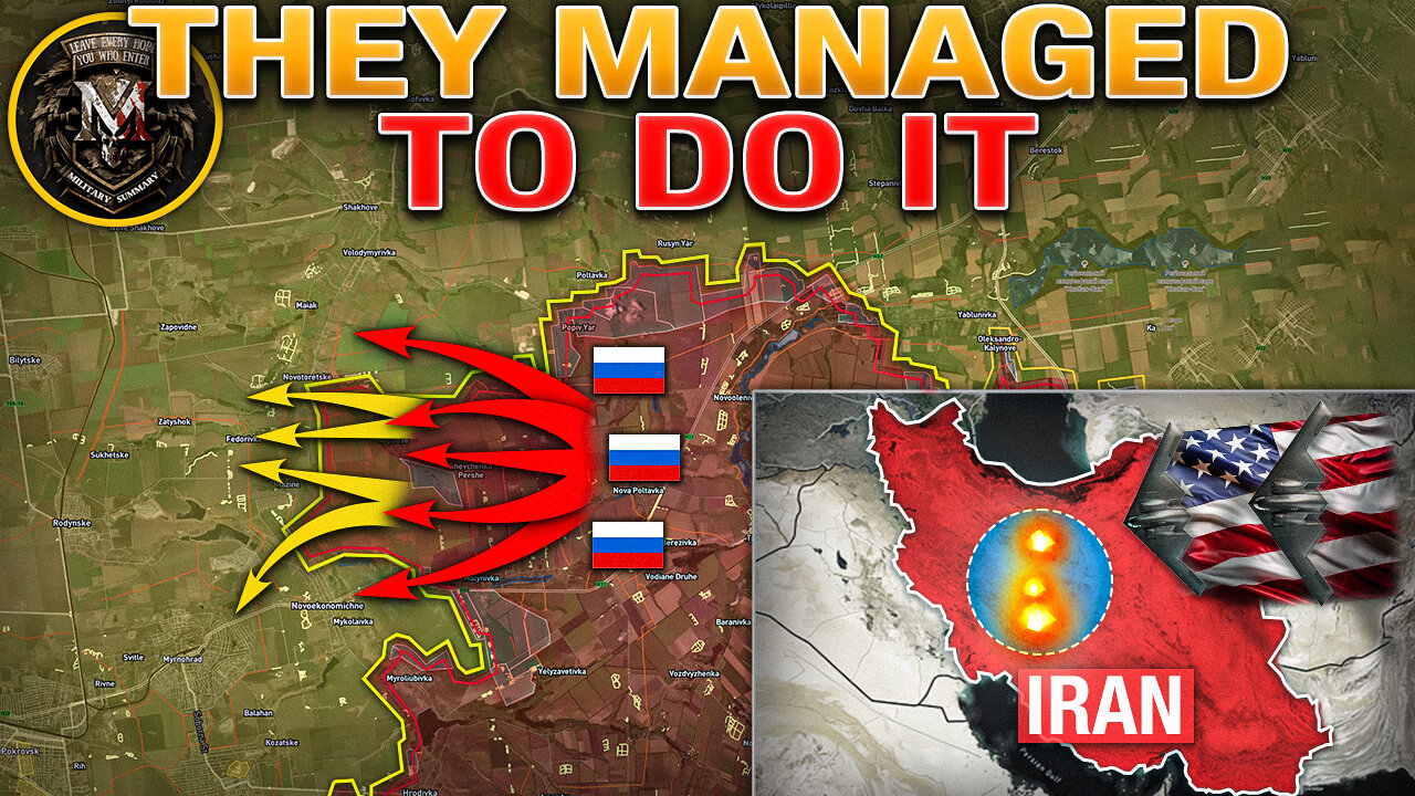 US Struck Fordow, Isfahan & Natanz💥 Russians Broke Through the Defense Near Pokrovsk⚔️ MS 2025.06.22