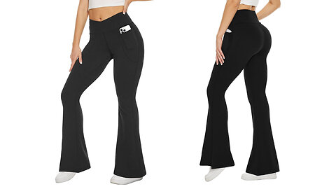 Stylish. Functional. Delivered Free – Women's Flare Pants with Pockets!