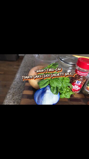 Nana’s Three-Can Tomato Sauce Recipe (Easy Spaghetti Hack!) #rumblecooking