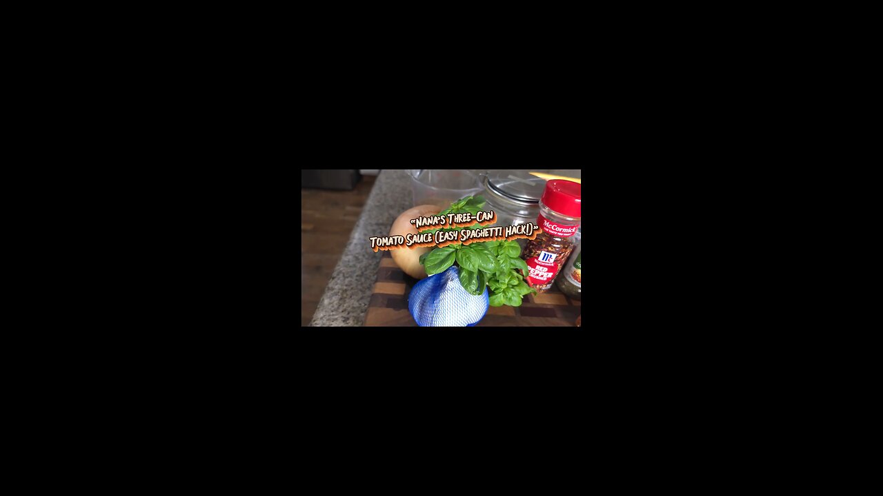 Nana’s Three-Can Tomato Sauce Recipe (Easy Spaghetti Hack!) #rumblecooking