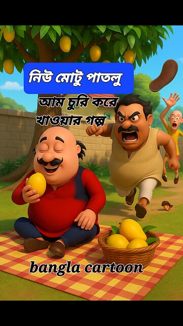 Motu Patlu Bangla | আম চুরির ট্রিক | Funny Bengali Cartoon | Mango Comedy Part 2