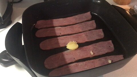 Frying up some Turkey Bacon