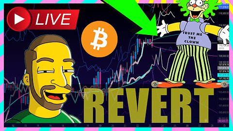 🐺 CRITICAL! Bitcoin Mean Reversions! 🐺🚨LIVESTREAM🚨