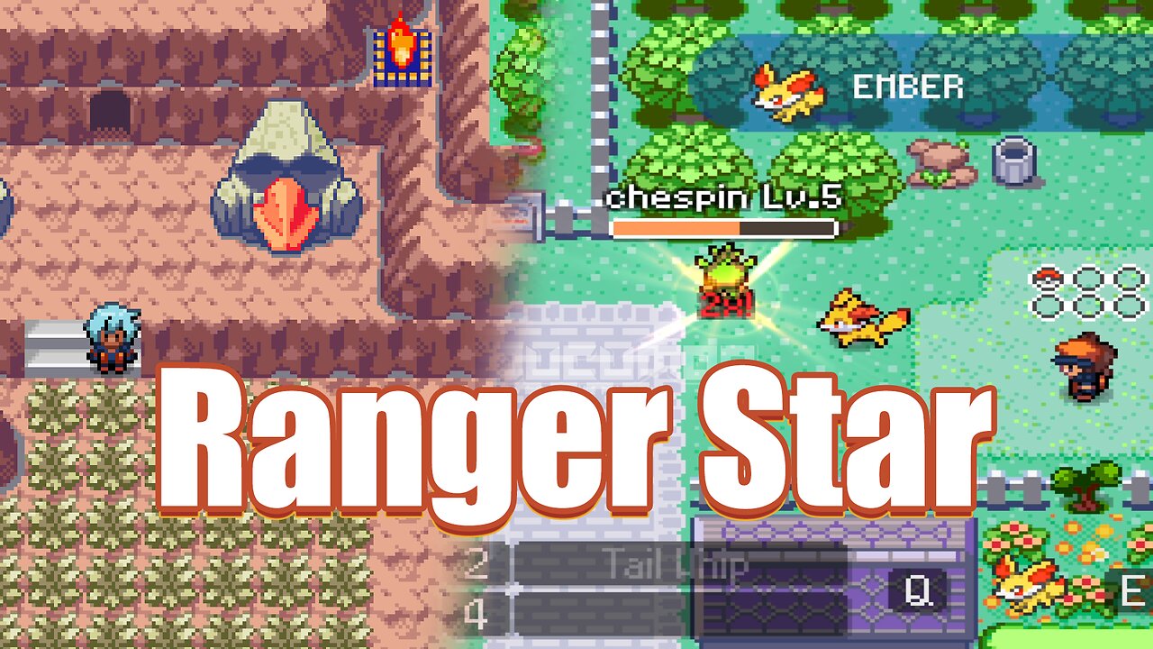 Pokemon Ranger Star - Fan-made Game, real time battle with new region, new story about Ranger