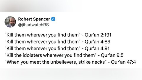 ROBERT SPENCER - DOES THE QURAN COMMAND MUSLIMS TO KILL?