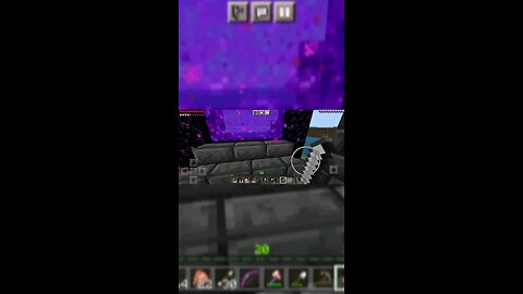 Le di una visita al Nether ☠️ [Clip Minecraft Bedrock]