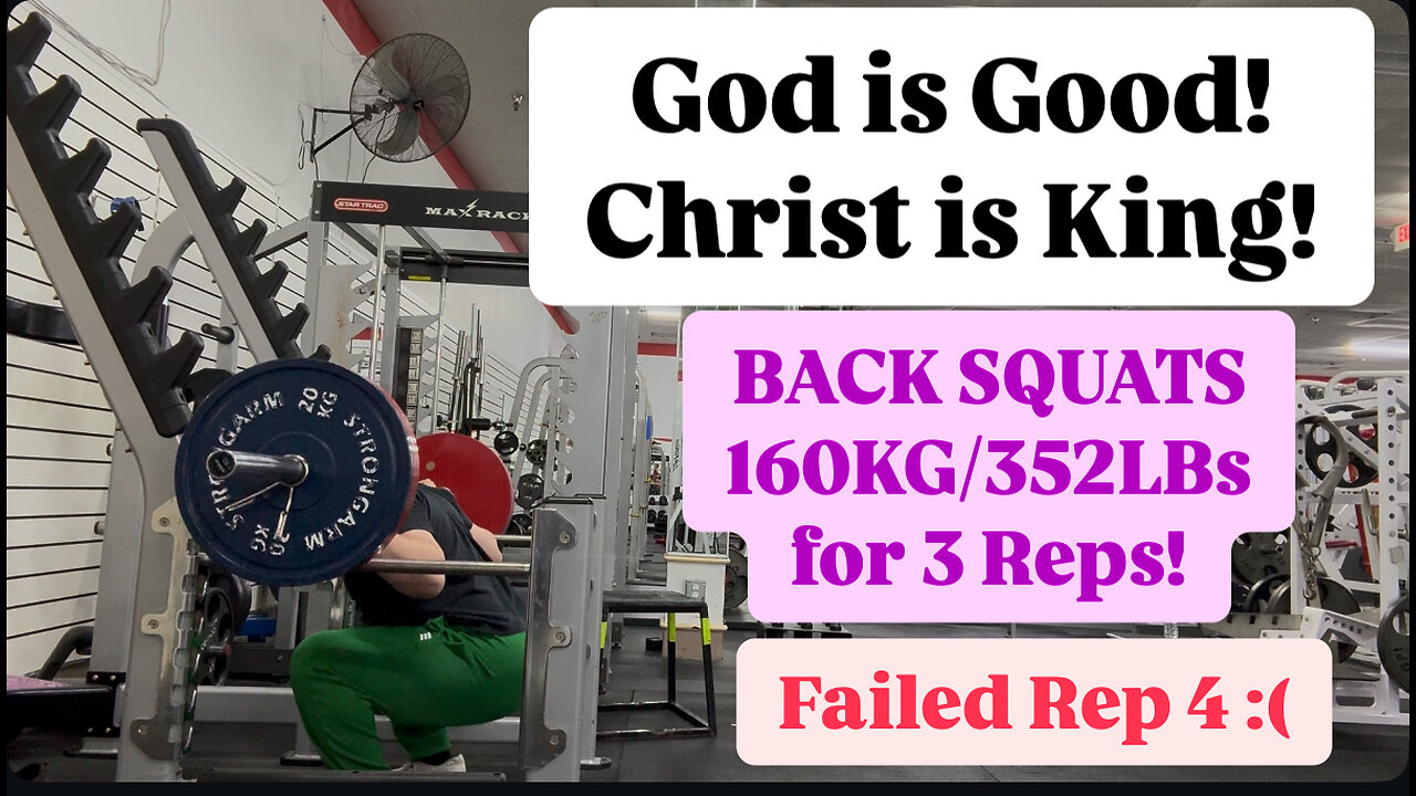 BACK SQUAT TRIPLE 160KG/352LBs