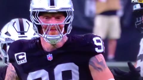 Raiders DE #98 Maxx Crosby plays 🏈 like a MAD-DOG!