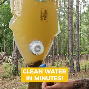 Cleans and Purifies Water in Minutes!