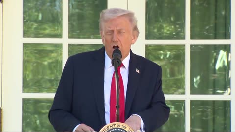 President Donald Trump hosts a lunch in the White House Rose Garden - October 21, 2025