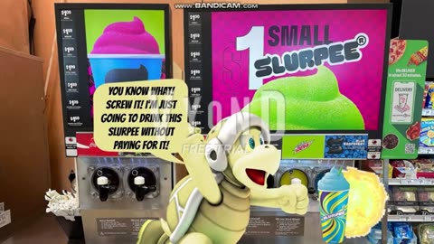 Sand Bro Drinks a Slurpee at 7-Eleven without Paying for it on 7-Eleven Day/Grounded