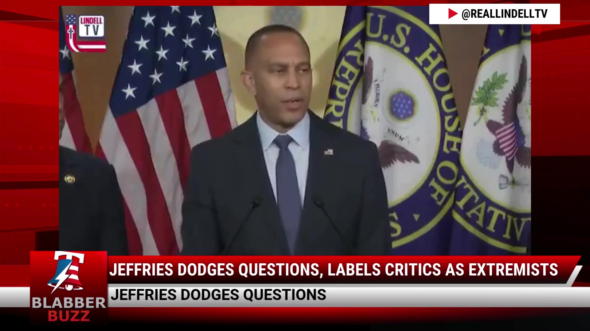 Jeffries Dodges Questions, Labels Critics As Extremists