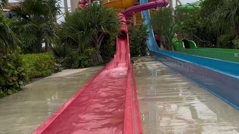 I Can't BELIEVE I Yelled This Down This HUGE WATER SLIDE! #shorts