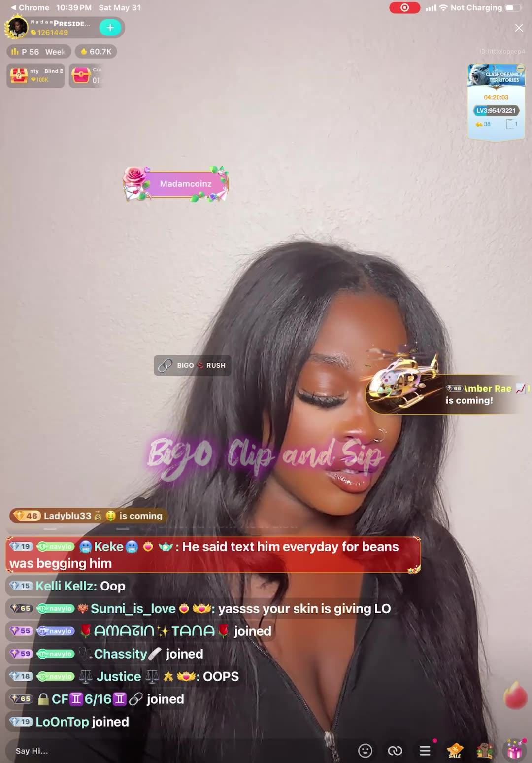 MadamLo lines Papi after he snapped on TomiKay due to Von n Petty Banks 5/31/25 #bigoclipandsip