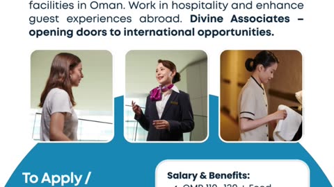 Launch Your Hospitality Career Abroad with Divine Associates Ltd