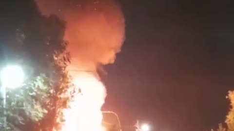 Tons of People Come Out to Watch the Show. As Multiple Drones Smash Into Refinery in Sochi