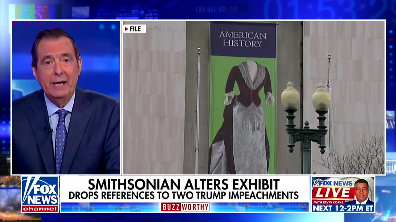 'Airbrushing history': Fox News host nails Trump for Smithsonian impeachment coverup