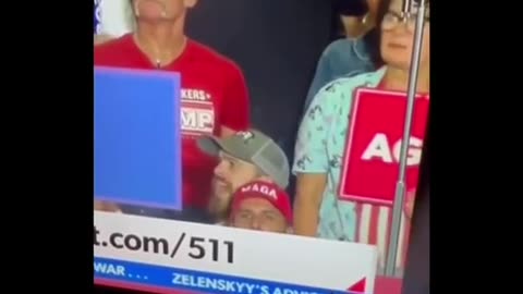 HOW YOU ACT WHEN YOU GET CAUGHT ON CAMERA... ALIVE.. AT A TRUMP RALLY
