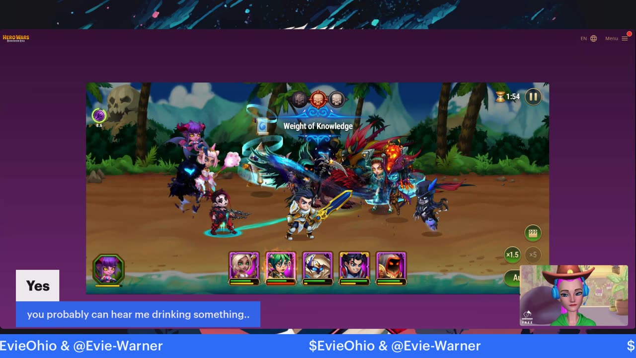 Pre-show gaming stream