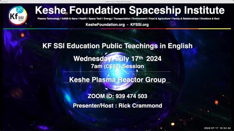 Keshe Plasma Reactor Group 2024-07-17-T1