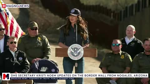 🇺🇸 DHS Sec. Kristi Noem Delivers Remarks at US-Mexico Border Wall in Nogales, Arizona [LIVE]