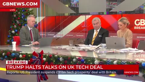 President Trump has suspended the £31 billion ‘tech prosperity’ deal with Britain.