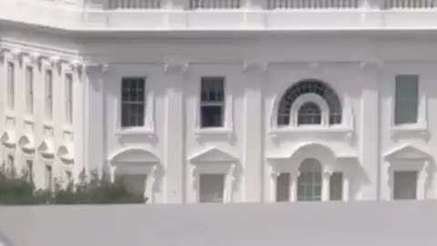 Why are objects being thrown out of the White House window? What the hell is going on?