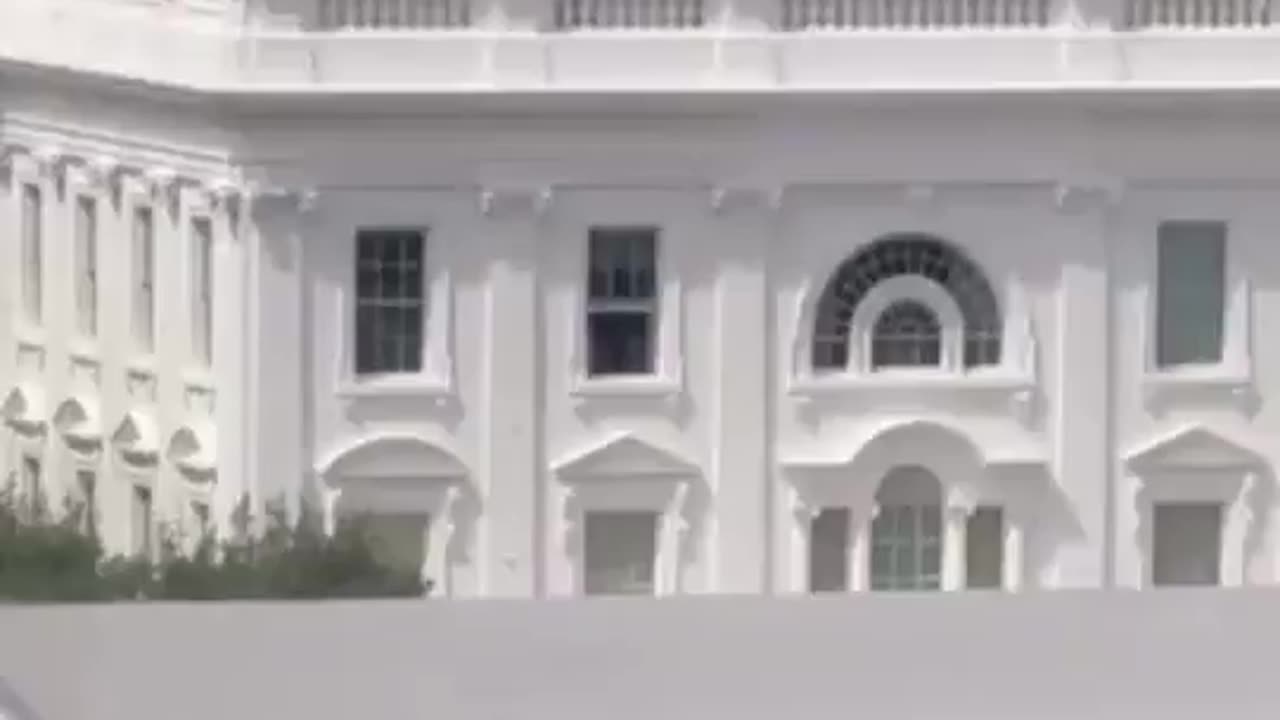 Why are objects being thrown out of the White House window? What the hell is going on?
