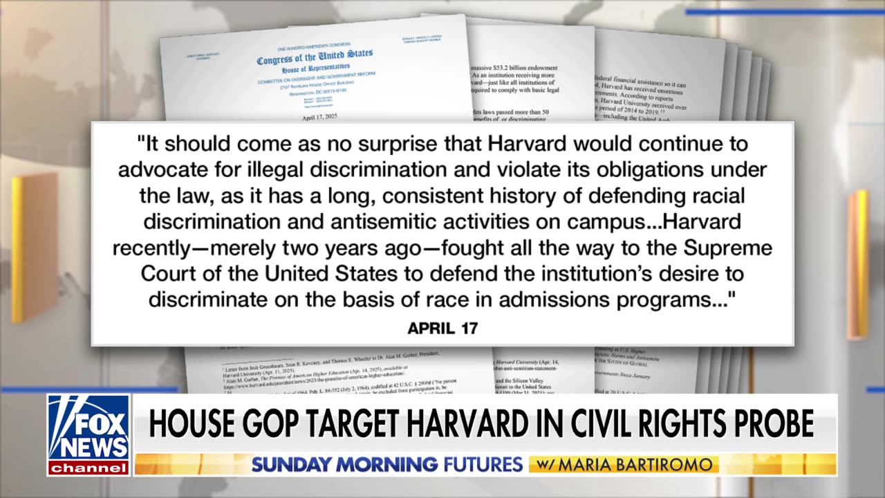 Comer puts Harvard on notice over federal funding