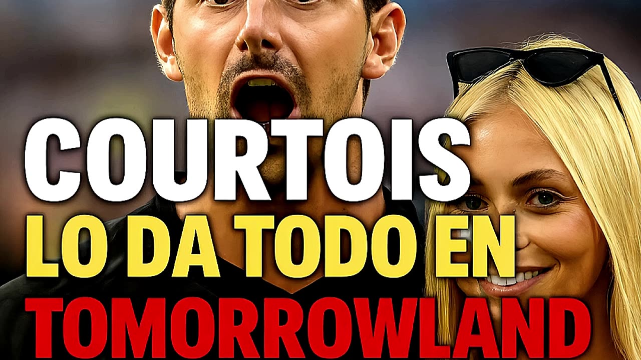 COURTOIS LO DA TODO EN TOMORROWLAND 💃🔥 JUNTO A SU MUJER MISHEL GERZIG #courtois #tomorrowland