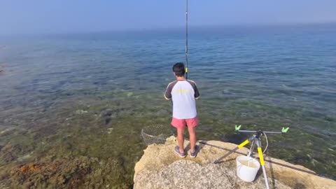 fishing with bobbit worm, e la uso sulla nuova canna da pesca_part2