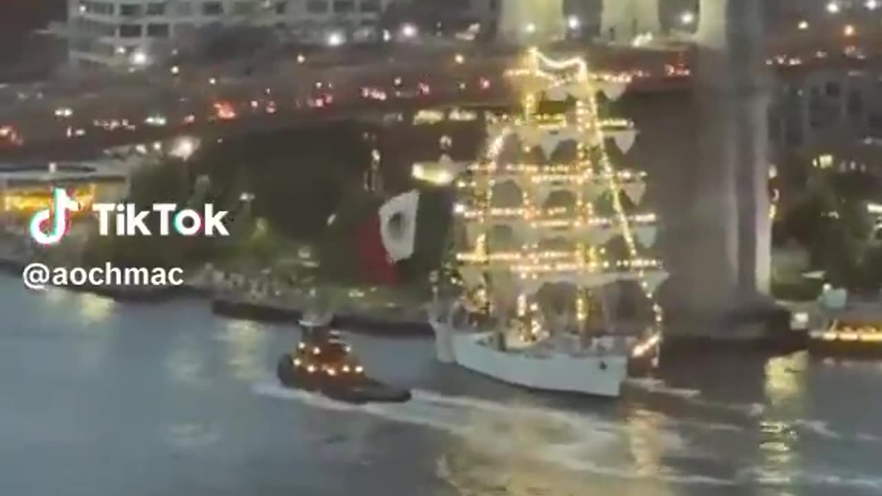 "Sailors were seen aloft in the rigging